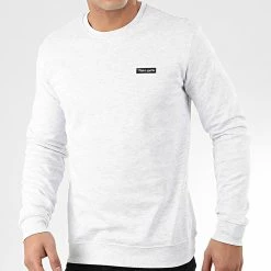 Nouveau 👍 Sweat Crewneck Nark Gris Clair Chiné de Teddy Smith 😉