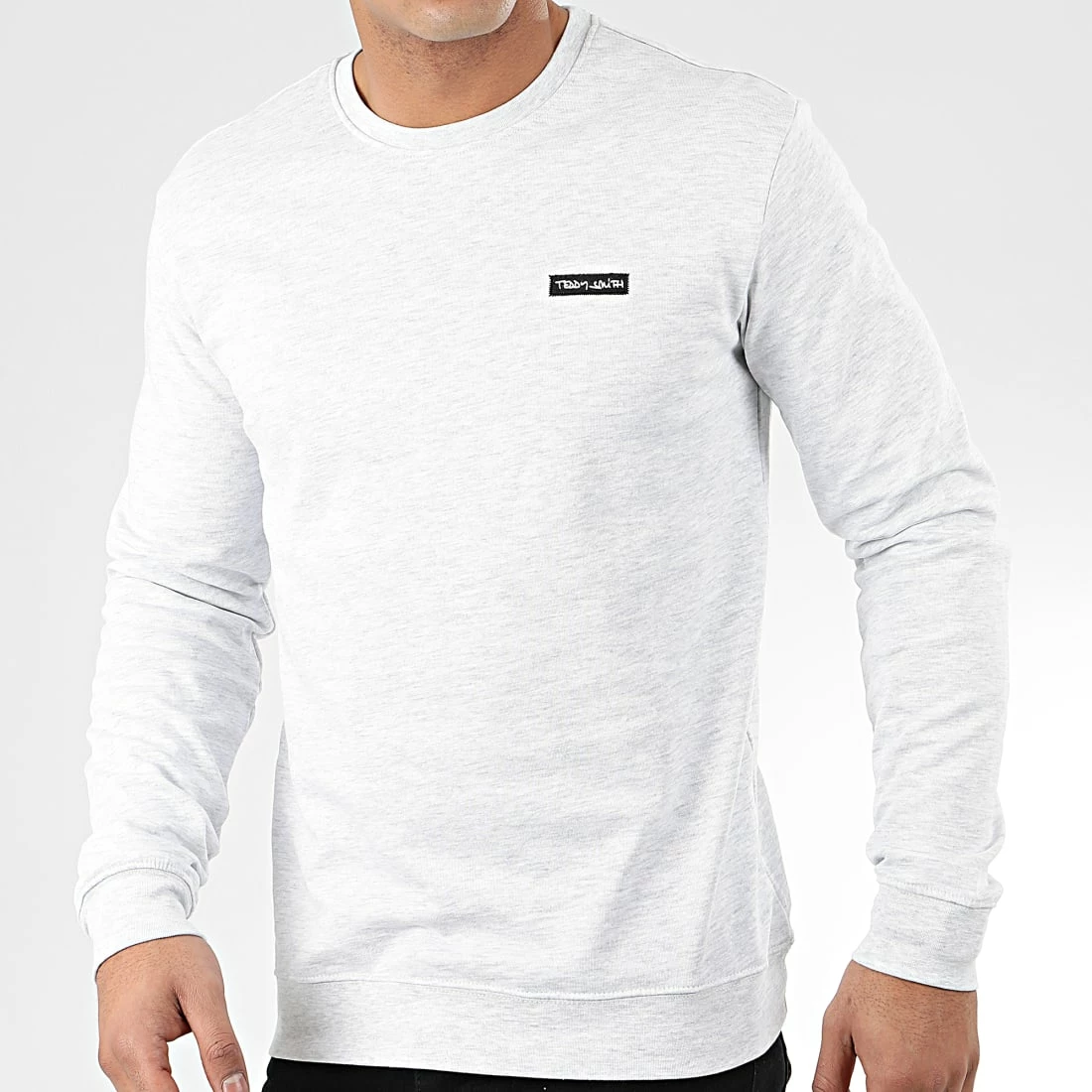 Nouveau 👍 Sweat Crewneck Nark Gris Clair Chiné de Teddy Smith 😉 3 Nouveau 👍 Sweat Crewneck Nark Gris Clair Chiné de Teddy Smith 😉