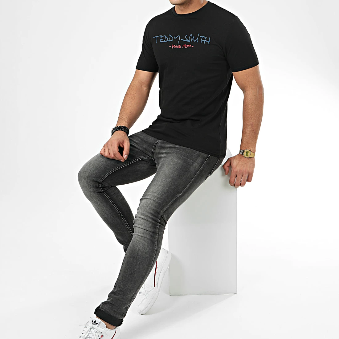 Acheter ⌛ Tee 👕 Shirt Ticlass Basic Noir de Teddy Smith ✔️ 6 Acheter ⌛ Tee 👕 Shirt Ticlass Basic Noir de Teddy Smith ✔️ – Image 4