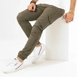 Meilleur prix ⌛ Jogger Pant Battle Stretch Vert Kaki de Teddy Smith 🛒 -Teddy Smith Soldes 2023 teddy smith 207667 10114426D 411B 20200107T154557 03