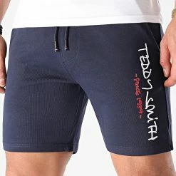 Meilleure affaire 🌟 Short Jogging Mickael Bleu Marine de Teddy Smith ⭐