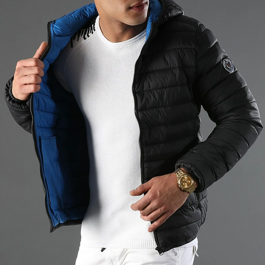 Top 10 🧨 Doudoune Capuche Blighter Noir Bleu de Teddy Smith ✨ 7 Top 10 🧨 Doudoune Capuche Blighter Noir Bleu de Teddy Smith ✨ – Image 6