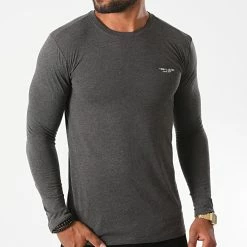 Acheter 😍 Tee 👕 Shirt Manches Longues The Tee Gris Anthracite Chiné de Teddy Smith 💯 -Teddy Smith Soldes 2023 teddy smith 228710 11015075D 177B1 20200824T153111 03