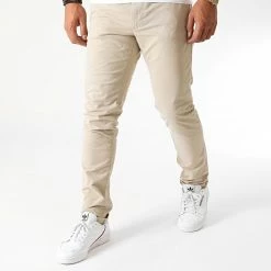 Teddy Smith Soldes 2023 34 Acheter 🌟 Pantalon Chino Pallas Beige de Teddy Smith 😍