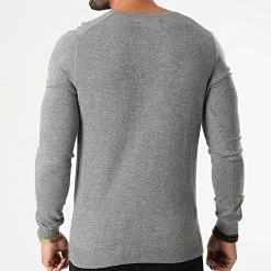 Bon marché ⭐ Pull Col V Poki Gris Chiné Foncé de Teddy Smith ⭐ -Teddy Smith Soldes 2023 teddy smith 244459 11515288D 149 20201215T144544 04