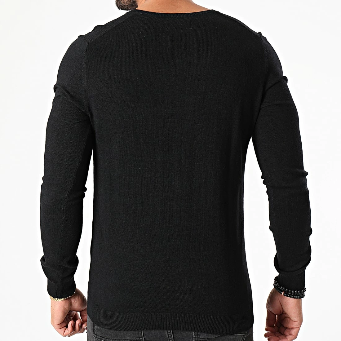 Grosses soldes 🔔 Pull Col V Poki Noir de Teddy Smith 🥰 6 Grosses soldes 🔔 Pull Col V Poki Noir de Teddy Smith 🥰 – Image 4