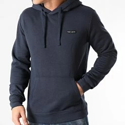 Coupon ⌛ Sweat Capuche Nark Bleu Marine de Teddy Smith 👏