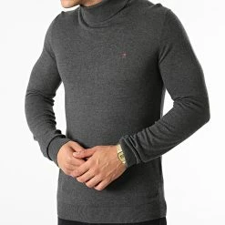 Tout neuf 👏 Pull Col Roulé Loki Gris Anthracite Chiné de Teddy Smith ⭐ -Teddy Smith Soldes 2023 teddy smith 277300 11515577D 125A 20210805T160942 03