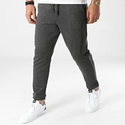 Meilleure affaire 🎉 Pantalon Pywan Gris Anthracite Chiné de Teddy Smith 😍