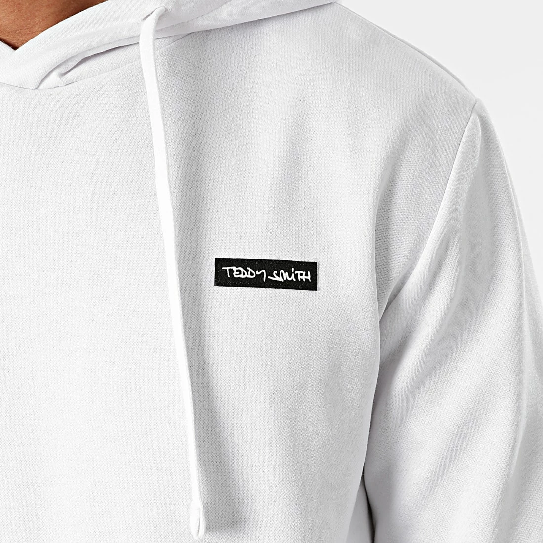 Meilleur prix 😀 Sweat Capuche Nark Blanc de Teddy Smith 😀 4 Meilleur prix 😀 Sweat Capuche Nark Blanc de Teddy Smith 😀 – Image 2