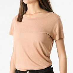 Budget 🤩 Tee 👚 Shirt Femme Ticia 2 Camel Doré de Teddy Smith 🌟 -Teddy Smith Soldes 2023 teddy smith 295679 31015333D 534C 20220103T160442 03