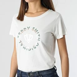 Meilleure affaire 🎁 Tee 👕 Shirt Femme Jiny Blanc de Teddy Smith 🌟 -Teddy Smith Soldes 2023 teddy smith 295692 31015859D 219 20220103T162743 03