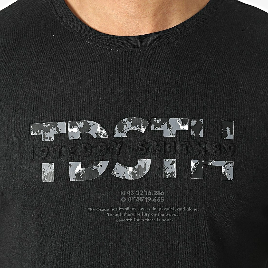 Grosses soldes 💯 Tee 👕 Shirt Altino 11015721D Noir de Teddy Smith 🌟 4 Grosses soldes 💯 Tee 👕 Shirt Altino 11015721D Noir de Teddy Smith 🌟 – Image 2