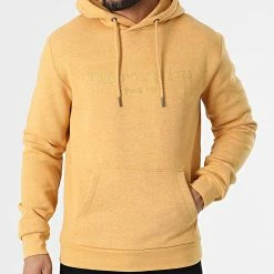 Sortie 🌟 Sweat Capuche Siclass HL10800108D Jaune Moutarde Chiné de Teddy Smith 👏
