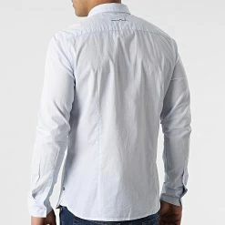 Budget 💯 Chemise Manches Longues Carton 10711547D Bleu Clair de Teddy Smith 👍 -Teddy Smith Soldes 2023 teddy smith 298295 10711547D 202W1 20220117T121144 04