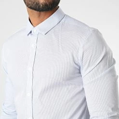 Le moins cher 😀 Chemise A Manches Longues Carton Blanc Bleu Clair de Teddy Smith ❤️ -Teddy Smith Soldes 2023 teddy smith 306074 10714512D 202Z2 20220303T161431 02