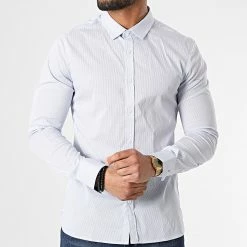 Le moins cher 😀 Chemise A Manches Longues Carton Blanc Bleu Clair de Teddy Smith ❤️ -Teddy Smith Soldes 2023 teddy smith 306074 10714512D 202Z2 20220303T161433 03