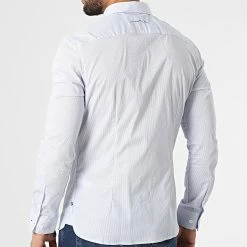 Le moins cher 😀 Chemise A Manches Longues Carton Blanc Bleu Clair de Teddy Smith ❤️ -Teddy Smith Soldes 2023 teddy smith 306074 10714512D 202Z2 20220303T161434 04