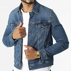 Meilleure affaire 🛒 Veste Jean Randall Vintage 12015101D Bleu Denim de Teddy Smith ❤️