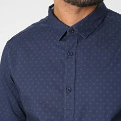 Vente flash 😉 Chemise Manches Longues Carton 10711547D Bleu Marine de Teddy Smith 👍 -Teddy Smith Soldes 2023 teddy smith 323996 10711547D 303JP 20220818T151752 02