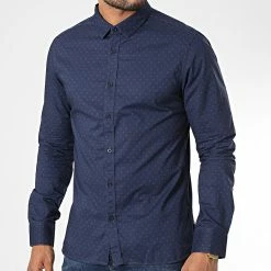 Vente flash 😉 Chemise Manches Longues Carton 10711547D Bleu Marine de Teddy Smith 👍 -Teddy Smith Soldes 2023 teddy smith 323996 10711547D 303JP 20220818T151759 03