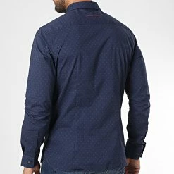 Vente flash 😉 Chemise Manches Longues Carton 10711547D Bleu Marine de Teddy Smith 👍 -Teddy Smith Soldes 2023 teddy smith 323996 10711547D 303JP 20220818T151806 04