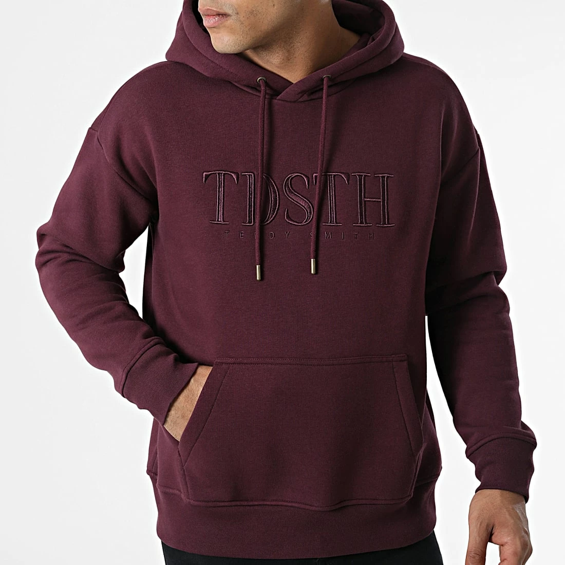 Bon marché 😍 Sweat Capuche Alix Bordeaux de Teddy Smith ⭐ 5 Bon marché 😍 Sweat Capuche Alix Bordeaux de Teddy Smith ⭐ – Image 3