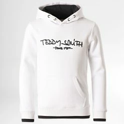 Coupon 😀 Sweat Capuche Enfant Siclass Blanc de Teddy Smith 🎁