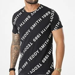 Le moins cher ✨ Tee 👕 Shirt Hector Noir de Teddy Smith 🥰