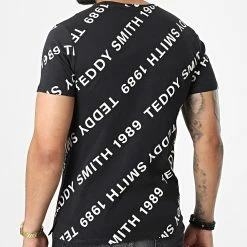 Le moins cher ✨ Tee 👕 Shirt Hector Noir de Teddy Smith 🥰 -Teddy Smith Soldes 2023 teddy smith 324698 11016053D 133A 20220630T154310 04