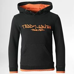 Budget 💯 Sweat Capuche Enfant Siclass Noir de Teddy Smith 🥰