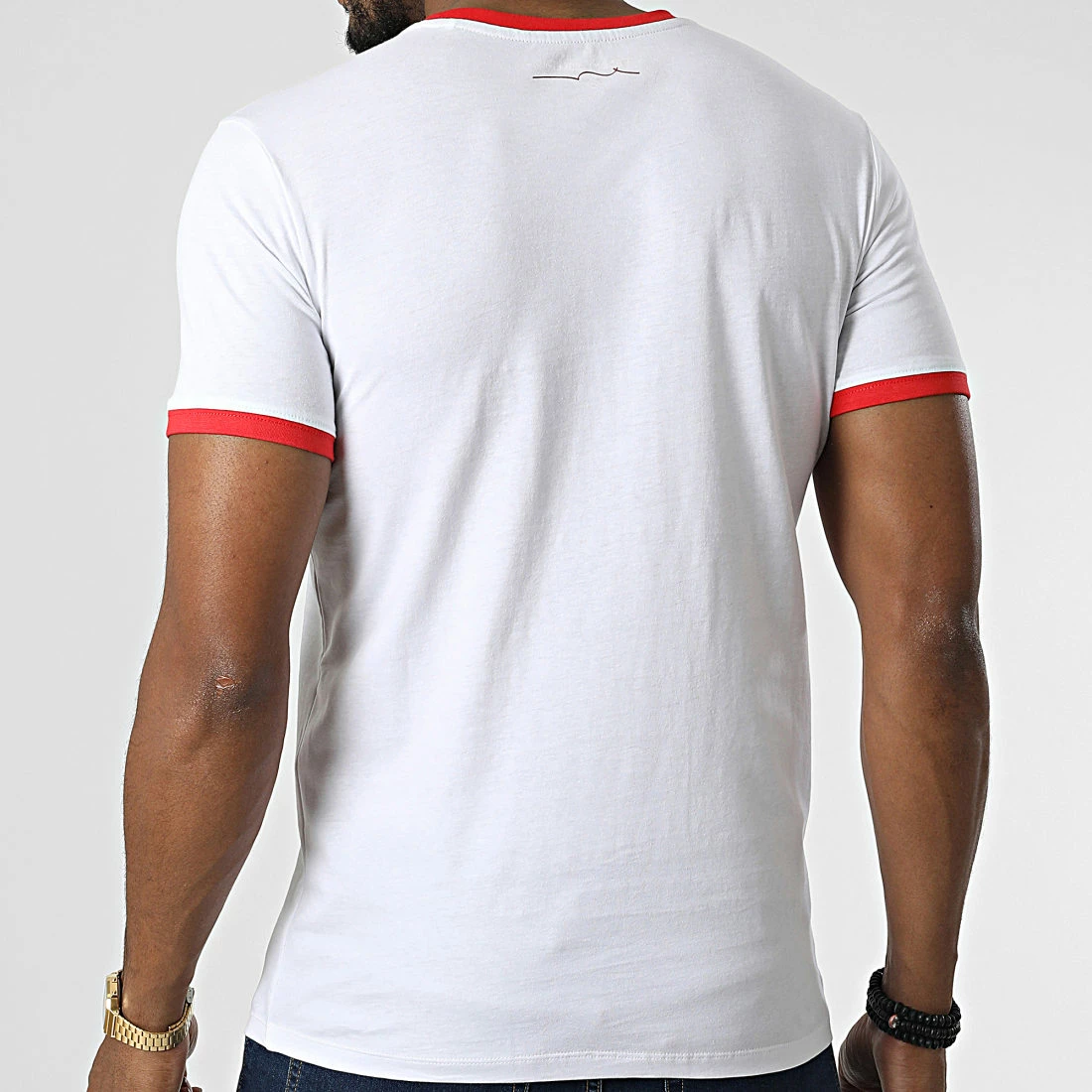 Le moins cher 👍 Tee 👚 Shirt The Tee Blanc Rouge de Teddy Smith 🎁 6 Le moins cher 👍 Tee 👚 Shirt The Tee Blanc Rouge de Teddy Smith 🎁 – Image 4