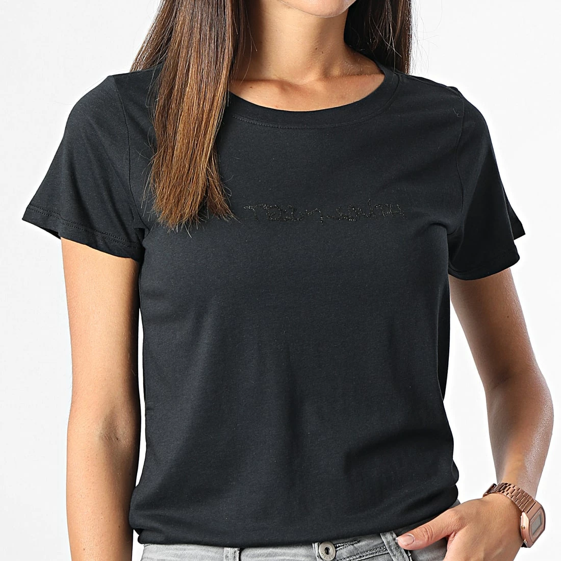 Remise 😀 Tee 👚 Shirt Femme Ticia Noir de Teddy Smith 🥰 3 Remise 😀 Tee 👚 Shirt Femme Ticia Noir de Teddy Smith 🥰