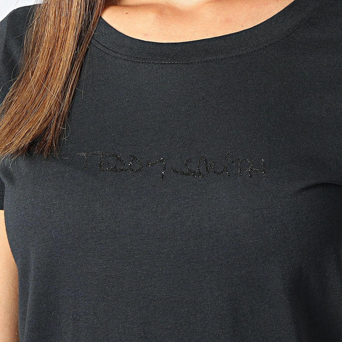 Remise 😀 Tee 👚 Shirt Femme Ticia Noir de Teddy Smith 🥰 4 Remise 😀 Tee 👚 Shirt Femme Ticia Noir de Teddy Smith 🥰 – Image 2