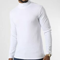 Meilleure affaire ⭐ Pull Col Roulé Vascon 11016056D Blanc de Teddy Smith ✔️