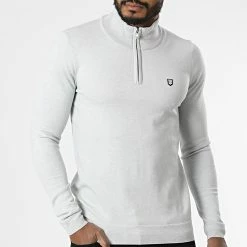 Sortie 👍 Pull Col Zippé Marty 2 Gris de Teddy Smith 🌟 -Teddy Smith Soldes 2023 teddy smith 328359 11516067D 267 20220721T160138 03