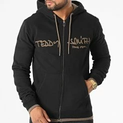 Acheter 👏 Sweat Zippé Capuche Giclass 10913638D Noir de Teddy Smith 🎁 -Teddy Smith Soldes 2023 teddy smith 329683 10913638D 133A1 20220728T160410 03