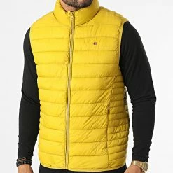 Nouveau 🎉 Doudoune Sans Manches 12014310D Jaune de Teddy Smith 🛒