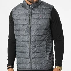 Teddy Smith Soldes 2023 12 Sortie 🎁 Doudoune Sans Manches Terry 12016231D Gris Anthracite de Teddy Smith 🛒