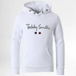 Nouveau 🥰 Sweat Capuche Enfant Seven Blanc de Teddy Smith 😍