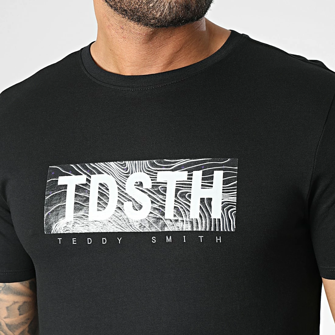 Meilleur prix 💯 Tee 👕 Shirt Ezio 2 Noir de Teddy Smith 👏 3 Meilleur prix 💯 Tee 👕 Shirt Ezio 2 Noir de Teddy Smith 👏 – Image 2