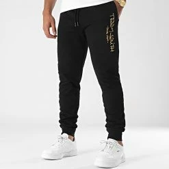 Budget 🎉 Pantalon Jogging 10115354D Noir Doré de Teddy Smith 🎉 -Teddy Smith Soldes 2023 teddy smith 330962 10115354D 171S3 20220803T164045 03