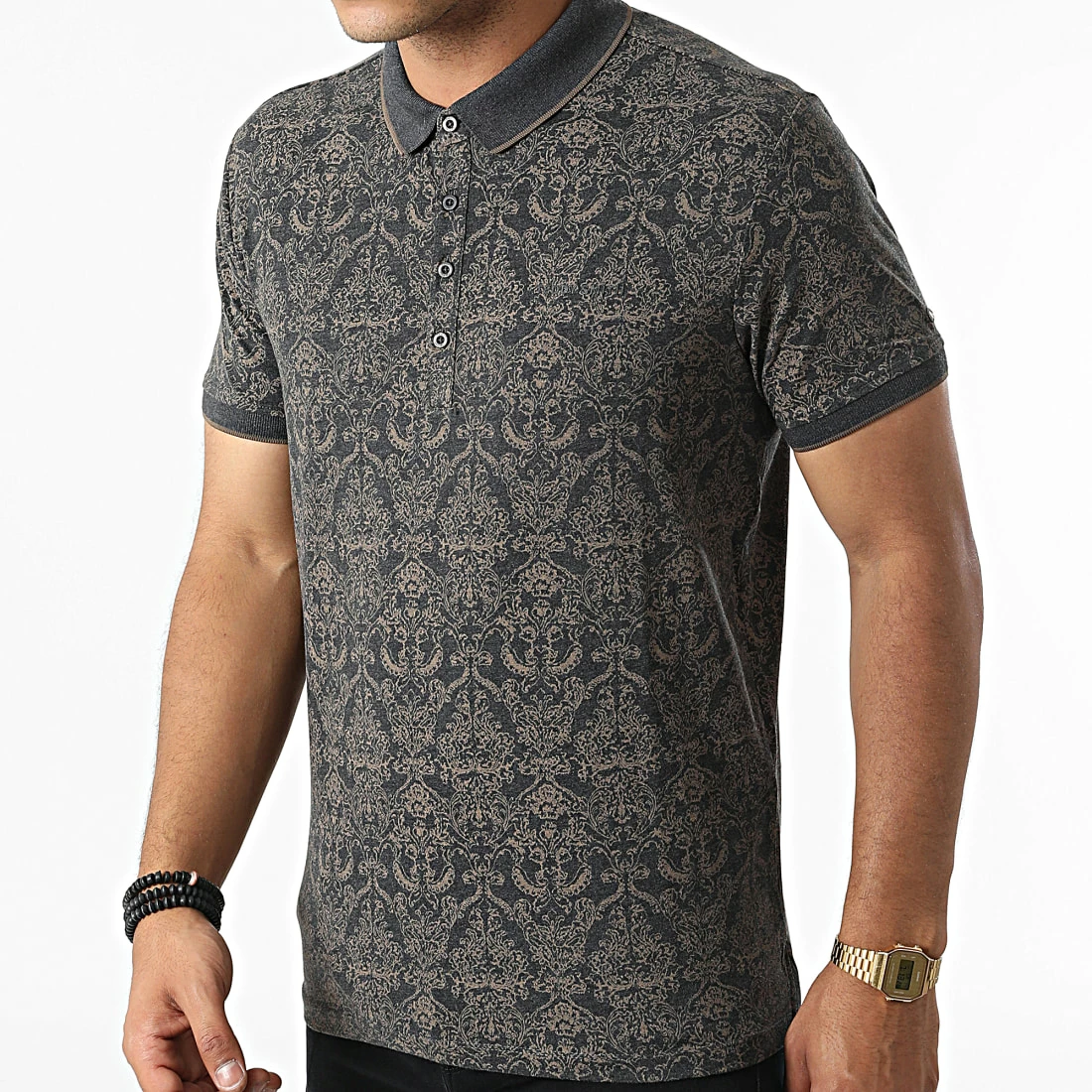 Promo ❤️ Polo Manches Courtes Pasy 2 Gris Anthracite Marron de Teddy Smith 😉 3 Promo ❤️ Polo Manches Courtes Pasy 2 Gris Anthracite Marron de Teddy Smith 😉