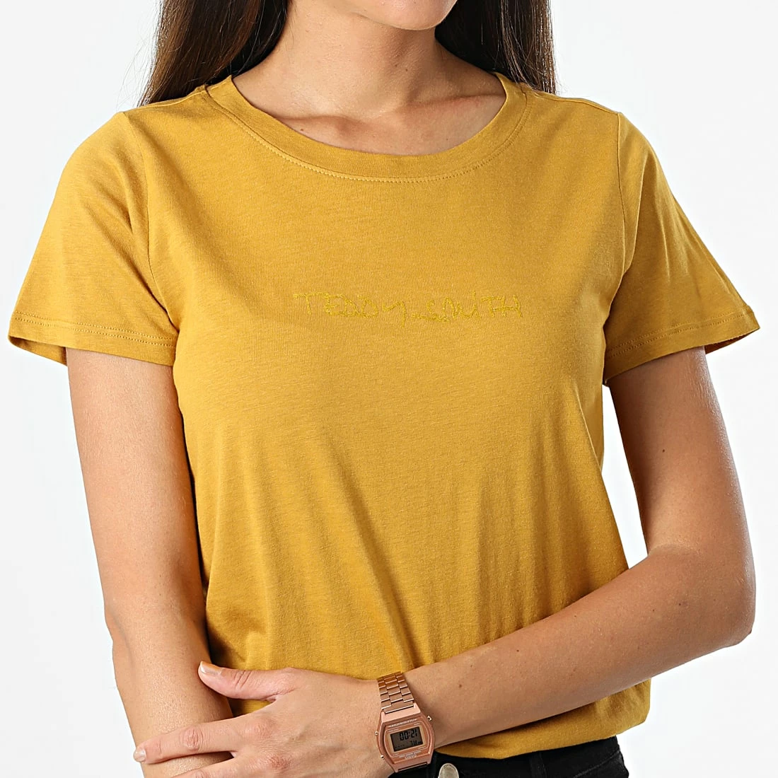 Vente flash ✔️ Tee 👚 Shirt Femme Ticia 2 Moutarde de Teddy Smith 🌟 3 Vente flash ✔️ Tee 👚 Shirt Femme Ticia 2 Moutarde de Teddy Smith 🌟