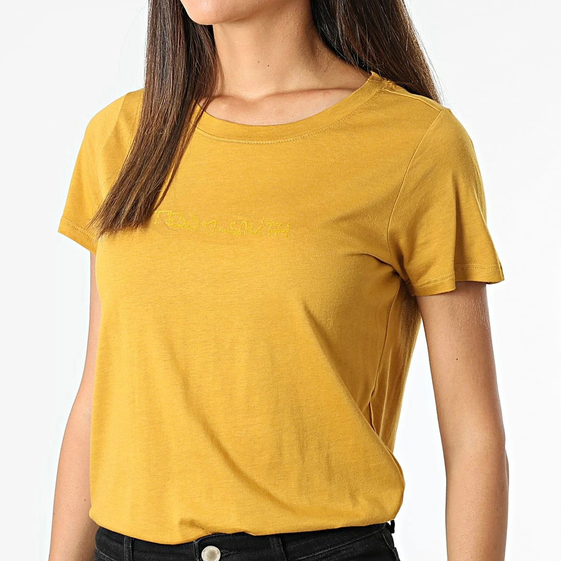 Vente flash ✔️ Tee 👚 Shirt Femme Ticia 2 Moutarde de Teddy Smith 🌟 5 Vente flash ✔️ Tee 👚 Shirt Femme Ticia 2 Moutarde de Teddy Smith 🌟 – Image 3