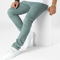 Tout neuf ❤️ Pantalon Chino 10115957D Vert Gris de Teddy Smith ⌛ -Teddy Smith Soldes 2023 teddy smith 332770 10115957D 474 20220818T122726 03