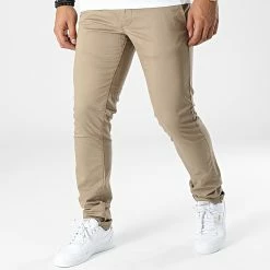 Coupon ⭐ Pantalon Chino 10115957D Beige Foncé de Teddy Smith ⌛