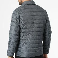 Promo ✨ Doudoune Blight Gris Anthracite Chiné de Teddy Smith 👍 -Teddy Smith Soldes 2023 teddy smith 333463 12011222D 133E 20220819T142728 04