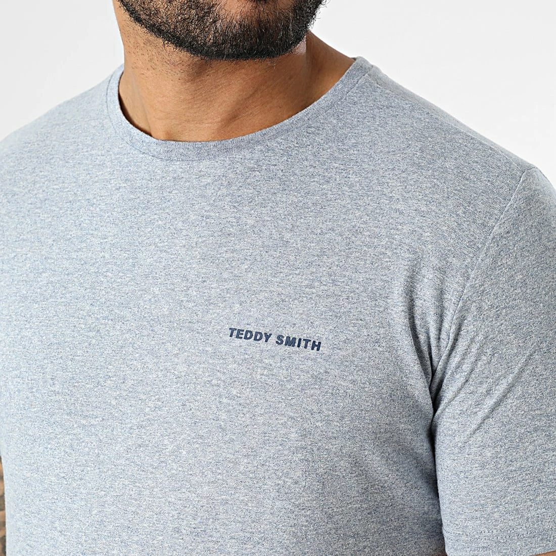 Meilleure affaire 🛒 Tee 👕 Shirt Nark Bleu Clair Chiné de Teddy Smith 👍 4 Meilleure affaire 🛒 Tee 👕 Shirt Nark Bleu Clair Chiné de Teddy Smith 👍 – Image 2