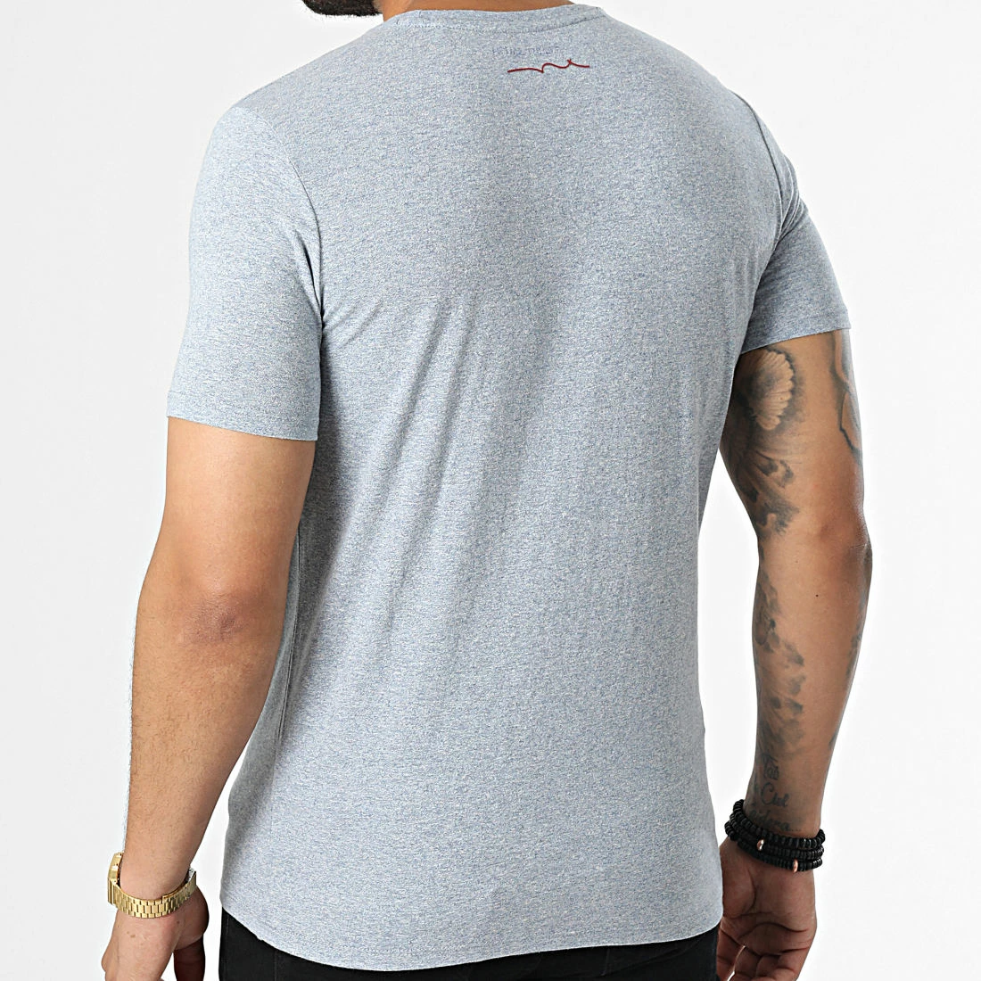 Meilleure affaire 🛒 Tee 👕 Shirt Nark Bleu Clair Chiné de Teddy Smith 👍 6 Meilleure affaire 🛒 Tee 👕 Shirt Nark Bleu Clair Chiné de Teddy Smith 👍 – Image 4